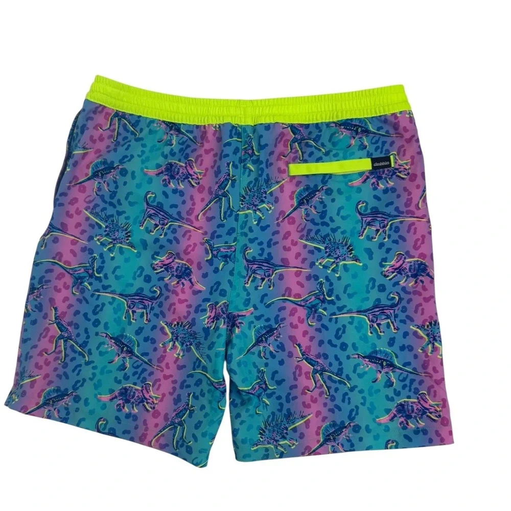 Chubbies Dino Delights Swim Trunks Youth‎ XL Dinosaur Print Mesh Lined NEW NWT